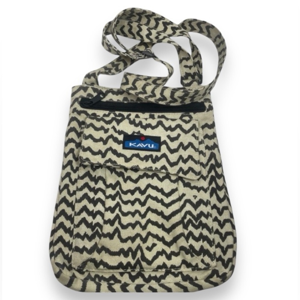 Kavu Canvas Brown & Cream Crossbody